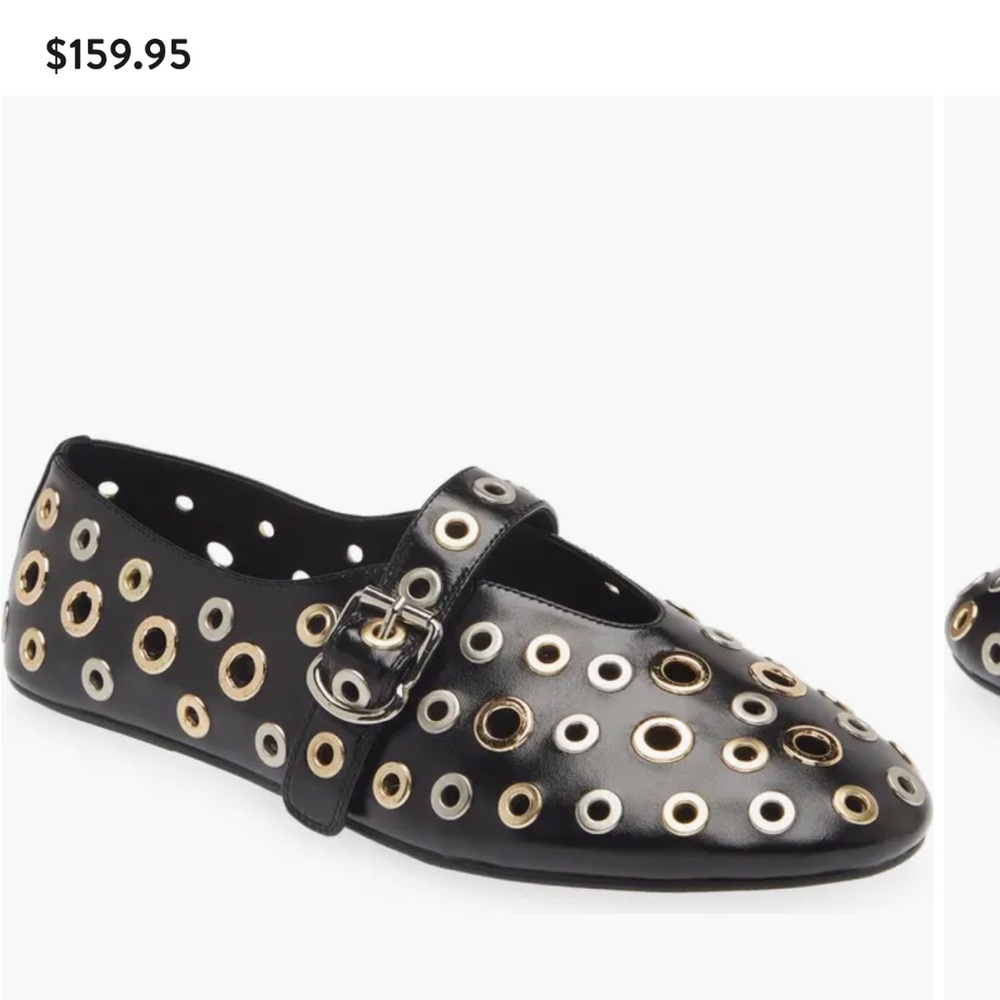 jeffrey campbell holed mary jane flat